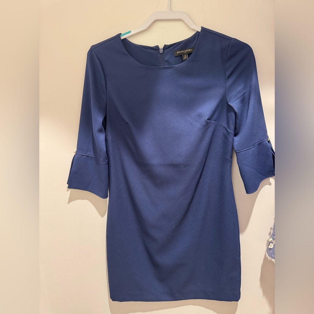 Banana Republic Midnight Blue Ponte Sheath Dress
